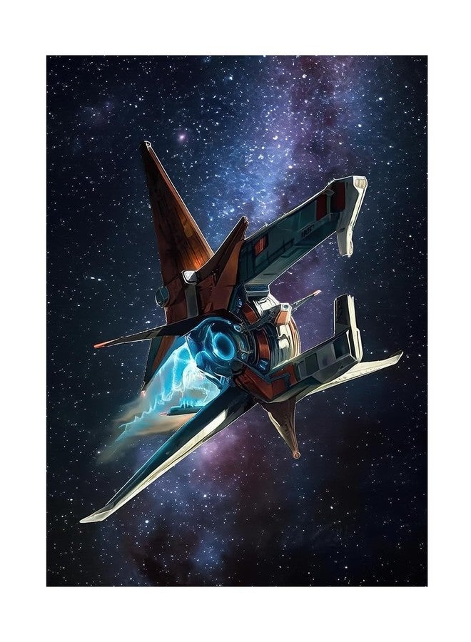Katomula 100 MTG Card Sleeves with 100 Inner Sleeve, Textured Back Art Sleeves, Fit Standard Size Cards-Spaceship - Image 1
